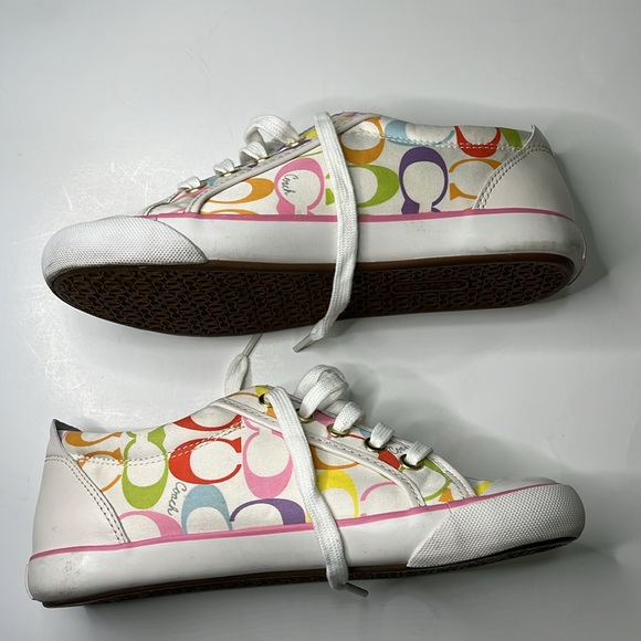 ✨ Preowned ✨ Coach Barrett Multi Color Sneakers - Picture 6 of 9